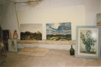 Studio in seinem Haus in Selva